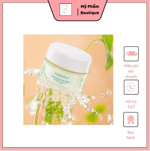 mặt nạ rau má và diếp cá