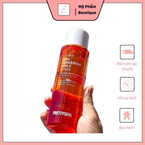 Nước hoa hồng Pretty Skin The Pure Jeju Tangerine Vita C