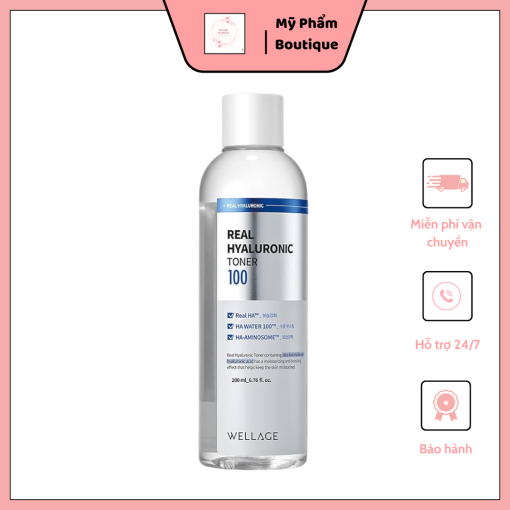 Nước Hoa Hồng Wellage Real Hyaluronic 100
